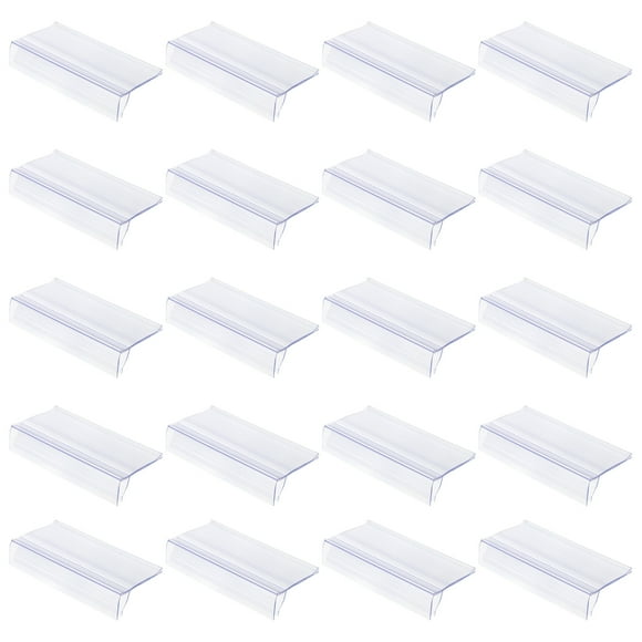MasteelfCA 30pcs Supermarket Price Label Price Display Holder Plastic Price Tag Holder