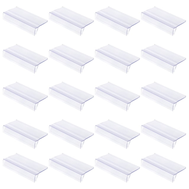 MasteelfCA 30pcs Supermarket Price Label Price Display Holder Plastic Price Tag Holder