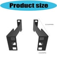 10cm Deep Server Rack Mount Adapter Set Heavy Duty Carbon Steel Bracket ...