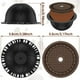 thumbnail image 4 of 10 Piezas Vertuo Pods Reutilizables para MáQuina , CáPsula de Café con 2 Tapas de Silicona 1 Cuchara y Cepillo, (230Ml), 4 of 5