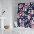 thumbnail image 2 of Pioneer Flower Floral Print Pattern Shower Curtain 84"x72" ,Bathroom Decorative Shower Curtains Set with 12 Hooks,Modern Waterproof Washable Shower Curtain, 2 of 6
