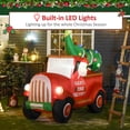 thumbnail image 4 of HOMCOM 6ft Christmas Inflatables Santa on Trunk Mounted Yard Decoration, 4 of 10