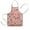 Pink Christmas Santa, variant on Pink Christmas Red Truck and Snowman Pattern Kids Aprons for Girls and Boys,Adjustable Neck Strap Toddler Aprons for Kids Cooking Baking