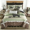 thumbnail image 2 of Twin Quilt - Birch Bear by Donna Sharp - Lodge Quilt with Bear and Forest Pattern - Machine Washable, 2 of 3