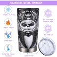 thumbnail image 5 of 3D Inflated Jack Skellington Nightmare Before Christmas Tumbler Cup with Straws and Lid, Nightmare Before Christmas Gift for Men Women, Stainless Steel Vacuum Insulated, Epoxy Coated, 20 Oz, 5 of 6
