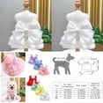 thumbnail image 6 of Wedding Bow Dress for Small Dogs and Cats, 50 cm, White, 6 of 8