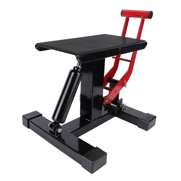 Soporte de Elevación de Gato de Motocicleta, Mesa de Elevación de Elevación de Altura Ajustable de 330 Libras de Capacidad para reparación de Motocicleta Fuera de la Carretera