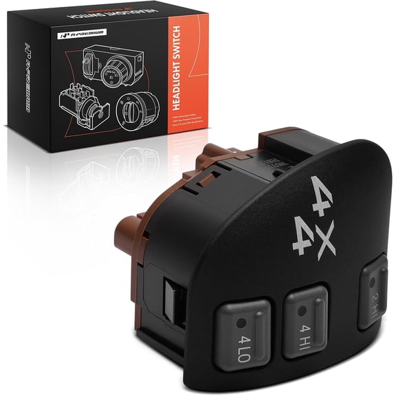 A-Premium 4WD Four Wheel Drive Actuator Switch Compatible with Chevy Blazer 1999-2005, S10 1998/2000-2004 & Oldsmobile Bravada 1999-2001 & GMC Jimmy 1999-2001, Sonoma, 3 Buttons