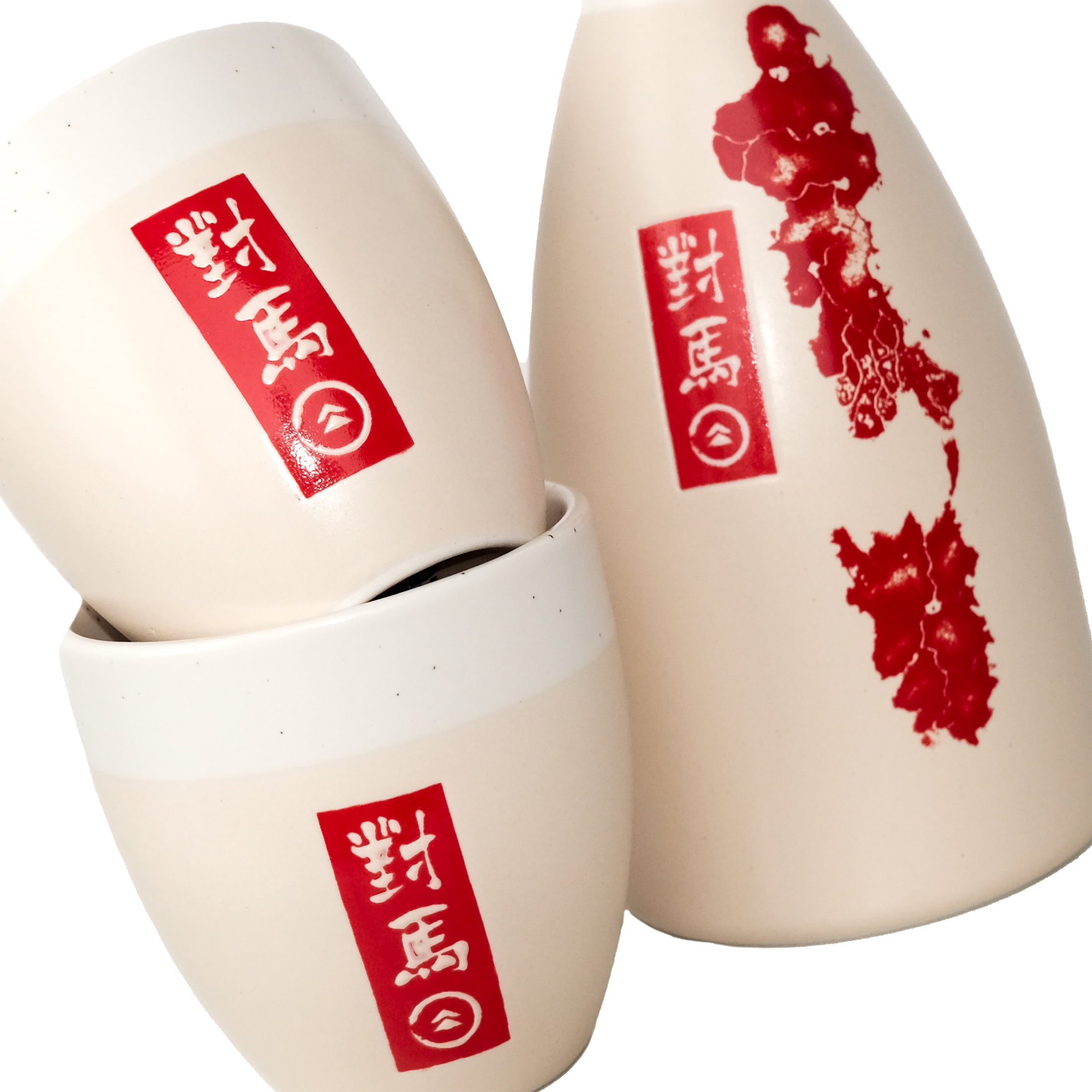 Sony PlayStation Ghost of Tsushima White Ceramic Sake Set, 3-Piece