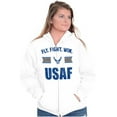 thumbnail image 4 of US Air Force Fly Fight Win USAF Unisex Plus Size Zip Hoodie Brisco Brands 5X, 4 of 5