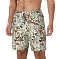 thumbnail image 2 of Balery Mushroom Garnish Mens Swim Trunks Swim Shorts for Men Quick Dry Inseam Beach Shorts with Compression Liner Pocket-Medium, 2 of 9