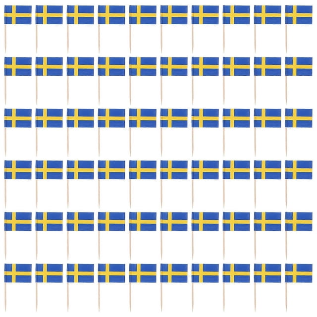 100Pcs Flag Toothpicks Flags Cupcake Toppers Cake Topper Decorations Party Supplies