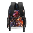 thumbnail image 3 of Transformers Clear Backpack 16 Inch Large Capacity PVC Transparent Laptop Bags for Adults, See Through Clear Bookbag for School Sports Work Travel College, 3 of 7