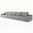 thumbnail image 6 of Modern Minimalist Plush Corduroy 168" Sectional Sofa for Living Room with Deep Seat and No Assembly Required, 6 of 7