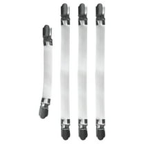 HERFIER 4Pcs Ironing Board Cover Clips Adjustable Ironing Board Pad Braces Fasteners Elastic Bed Sheet Fasteners 8.65x0.59x0.39in