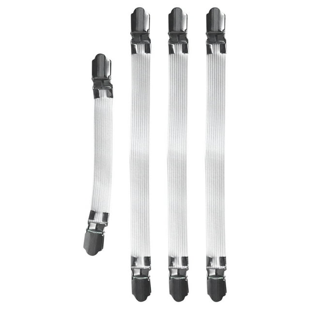 4 Pcs Pinces de Couverture pour Planche à Repasser, Attaches Réglables pour Coussin de Planche à Repasser, Attaches Élastiques pour Drap de Lit