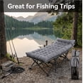 thumbnail image 6 of 10-Leg Folding Camping Cot with Removable Thick Quilted Mattress, Portable Fold Up Sleeping Bed for Camping, Backyard, Travel, Guest & Outdoor Use,450lbs, 6 of 10