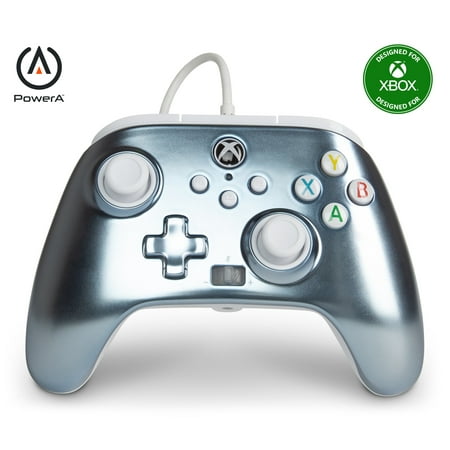 UPC: 0617885023972 | PowerA Enhanced Wired Controller for Xbox Series X|S – Metallic Ice