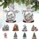 thumbnail image 2 of Colgador acrílico para árbol de Navidad, colgante de Papá Noel, muñeco de nieve, adorno de Feliz Navidad, decoración para el hogar, coche, Feliz Año Nuevo, 2024, 2 of 4