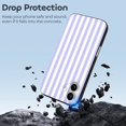 thumbnail image 4 of Funda de TPU a rayas para iPhone 16 Plus: ultrafina, a prueba de golpes, antiamarilleo, resistente a arañazos, compatible con carga inalámbrica, agarre mejorado, estilo negro., 4 of 7