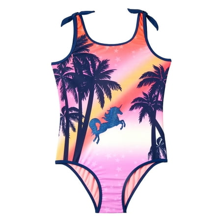 

Limited Too Toddler Girls Unicorn Tropical 1Pc Swimsuit Sizes 2T-4T