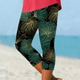 Binhe Women's Floral Print Capri Leggings Clearance High Waisted Yoga