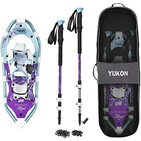 Advanced Spin Float Women's Snowshoe Kit, 8-inch x 21-inch, Includes Snowshoes, Trekking Poles and Travel Bag$$Sport & Recreation Other