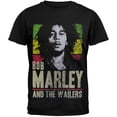 thumbnail image 1 of Bob Marley - Wailers T-Shirt à Rayures Rasta, 1 of 2