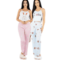thumbnail image 1 of Set De 2 Conjunto Pijama Mujer Blusa Y Pantalón Dama Piyama Unitalla Pyjama, 1 of 9