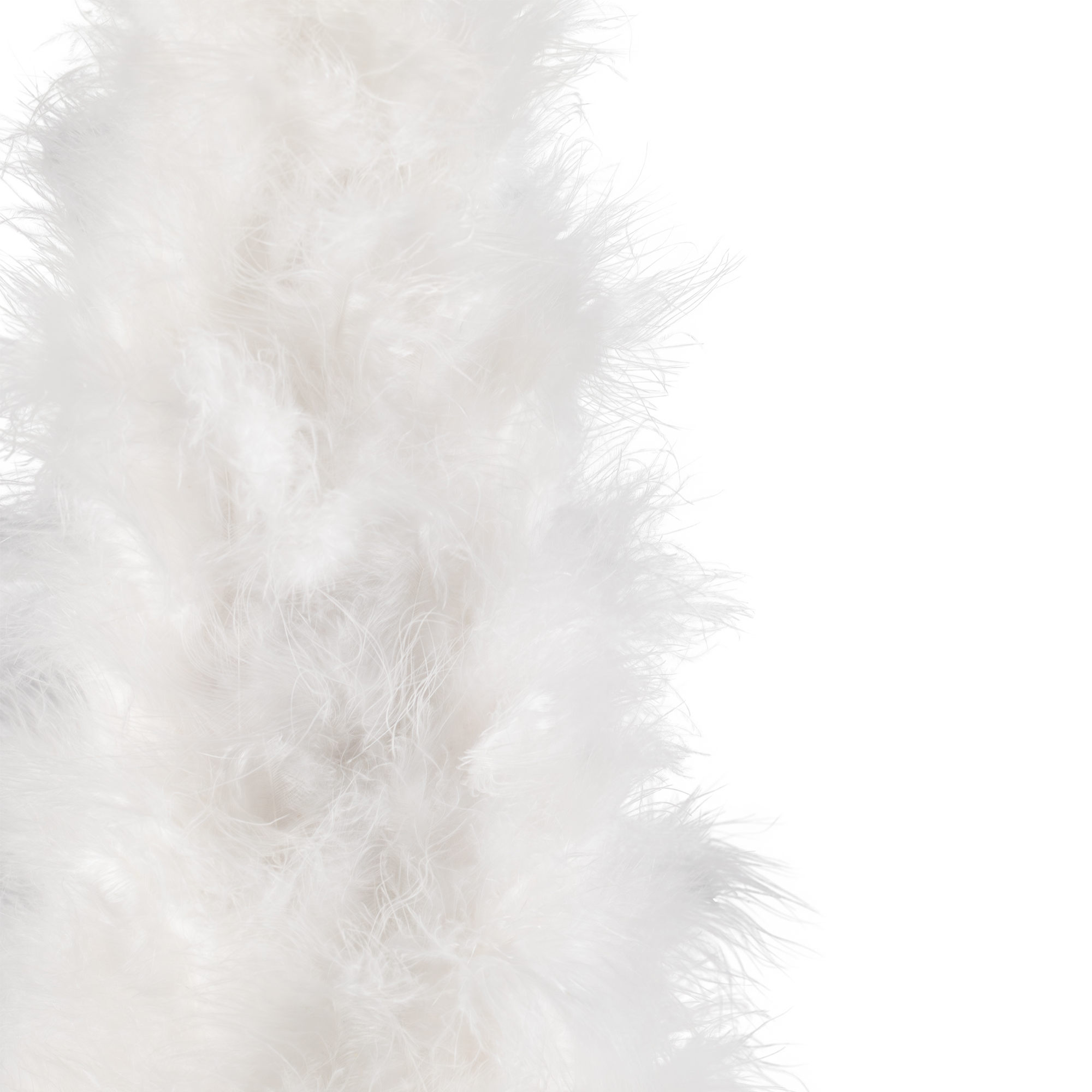 Northlight Layered Wispy Feather Cone Tree Christmas Decoration - 16" - Winter White