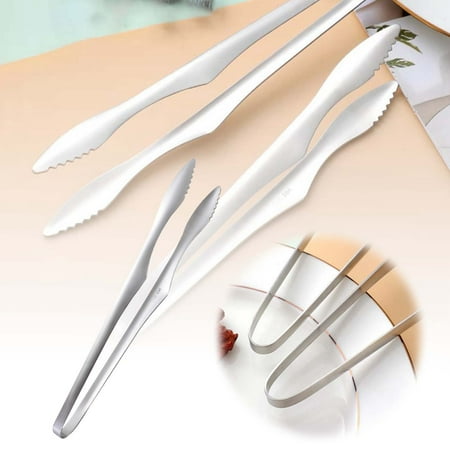 

Bbq Gloves Disposable Purpose Stainless Steel Barbecue Clips Household Scalding Baking Bread Food Clips Commercial Fruit Japanese Food Clips