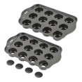 thumbnail image 1 of 2 Pack Mini Muffin Cheesecake Pan with Removable Bottom, 12 Cavity Nonstick Cupcake Pan, 1 of 5