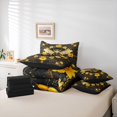 thumbnail image 6 of Feelyou Yellow Rustic Bee Twin Bedding Sets 7pcs, Boho Floral Bedding Comforter Set, 6 of 8
