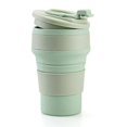 thumbnail image 1 of Collapsible Coffee Cup For Travel Silicone Foldable Mug With Lid, 1 of 5