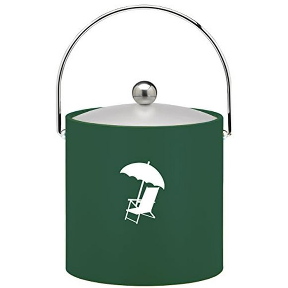 Kraftware Corp. 88866 Kasualware 3 Qt. Ice Bucket Green Beach Chair