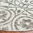 thumbnail image 3 of SAFAVIEH Adirondack Hortense Abstract Area Rug, Ivory/Dark Green, 6' x 6' Round, 3 of 7
