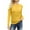 Yellow, variant on qolati Sweaters for Women Casual Fitted Long Sleeve Shirts Fall Outfits Crew Neck Cable Knit Trendy Pullover Tops Dressy Casual Blouses Yellow L