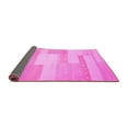 thumbnail image 2 of Ahgly Company Indoor Round Abstract Pink Contemporary Area Rugs, 8' Round, 2 of 4