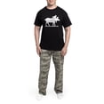 thumbnail image 5 of CafePress - Moose Silhouette Men's Dark Pajamas - Men's Dark Loose Fit Cotton Pajama Set, 5 of 7