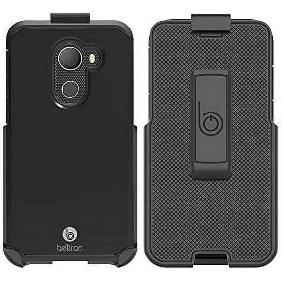 Jitterbug Smart 2 Phone Case with Clip, BELTRON Slim Shell Case Holster with Rotating Belt Clip Combo Built-in Kickstand Exclusively for GreatCall Jitterbug Smart2 Easy-to-Use 5.5 Smartphone