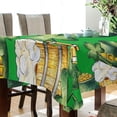thumbnail image 3 of St Patrick's Clover Coin Pot Tablecloth Rectangle Colorful Table Cloth Large Square Table Cover for Dining Kitchen Party 54"x72" Decor Gift, 3 of 7