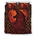 thumbnail image 1 of Vikingo Juego de Cama, Fenrir Lobo Con Mitología Nórdica Patrón Funda Nórdica Rlt12, 1 of 3