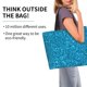 thumbnail image 2 of Balery Blue Glitter Bolsa Tote Estilo Estético con Cremalleras, Bolsa de Hombro, Bolsa de Compras Grande y Plegable, 2 of 8