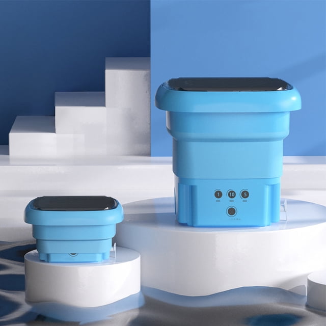 Lavadora eléctrica de barril de 4,5 l, esterilización con luz azul, portátil, plegable FLhrweasw Nuevo