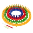 thumbnail image 4 of KLKCMS Round Knitting Looms Set Portable Sturdy Lightweight 4 Size Knitting Machine, 4 of 9