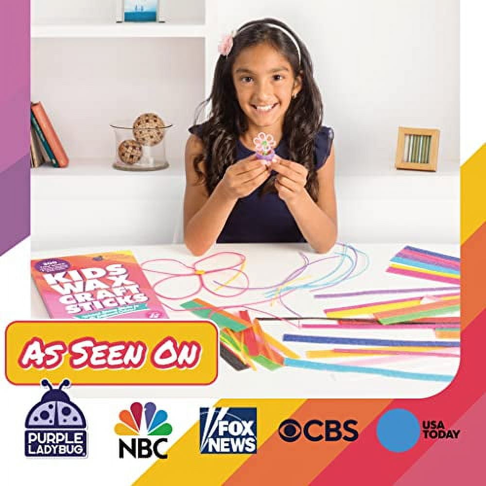 Purple Ladybug Wax Craft Sticks for Kids: 15 Colors, 2 Lengths - 6 Inch  Standard & 12 Inch Super Long, 150 of Each - Bendable Sticky Yarn Stix in  Bulk -Fun Arts