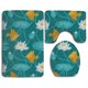 thumbnail image 1 of ABPHQTO Lotus y pescado Juego de alfombras de baño de 3 piezas Alfombra de baño Alfombra de contorno y tapa de inodoro ABPHQTO Cont-CHAPPLE-10605, 1 of 2