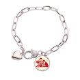 thumbnail image 1 of China Red Education Propaganda Technology Heart Chain Bracelet Jewelry Charm Fashion, 1 of 3