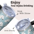 thumbnail image 4 of 20OZ Insulated Unicorn Travel Mug with Handle and Straw Double Wall Stainless Steel Tumbler Cup for Cold Hot Drinks Perfect Presents for Women Mom Friends on Birthday Christmas Thanksgiving, 4 of 6
