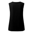 thumbnail image 5 of Moda mujer damas cuello en V suelta Tops Casual camiseta sin mangas blusa chaleco Pompotops  lopia998470, 5 of 5